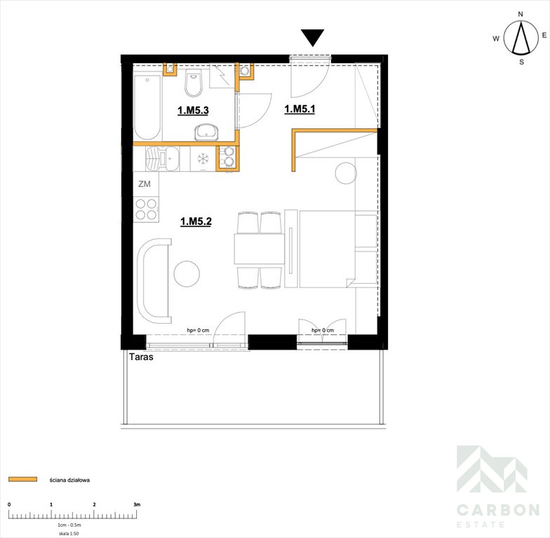 Nowoczesne 35m2 z tarasem w Zdrojowej Park, Busko-Zdrój Busko-Zdrój, profesora Józefa Wacława Grotta  35m2 Foto 1