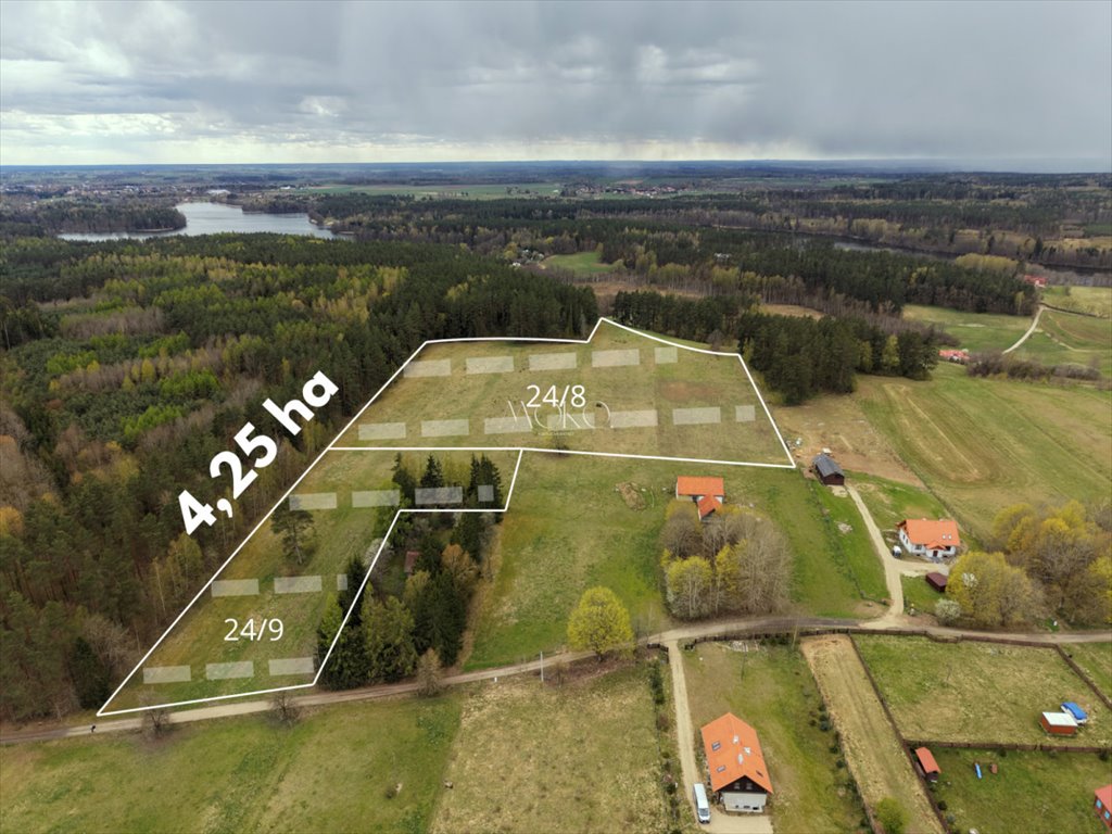 Działka 4,25 ha w sercu Mazur z decyzją WZ i warunkami Jakubowo, Probark Mały  42 514m2 Foto 1