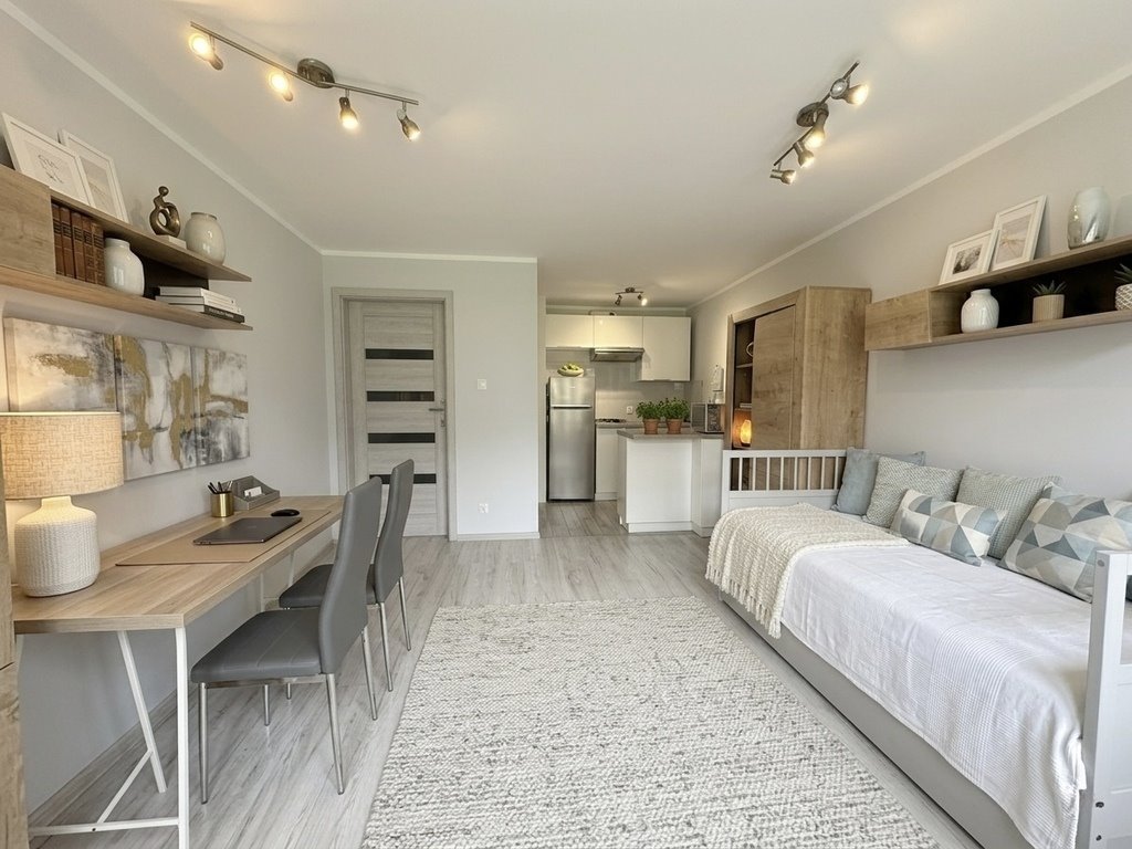 Przestronne 29,5 m² z widokiem na zieleń i pełnym wyposażeniem Szczecin, Pomorzany, 9 Maja  29m2 Foto 1