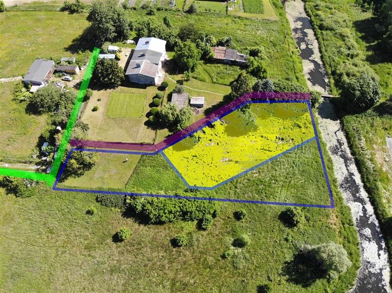 Działka pod dom z widokiem na rzekę, 1291 m2, Strzeżenice Strzeżenice, Miętowa  1 291m2 Foto 1