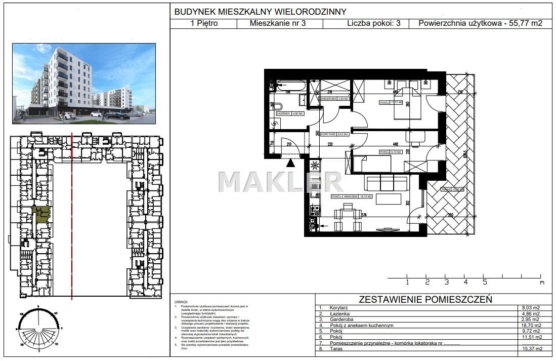 Mieszkanie trzypokojowe na sprzedaż Bydgoszcz, Bartodzieje Małe  55m2 Foto 5