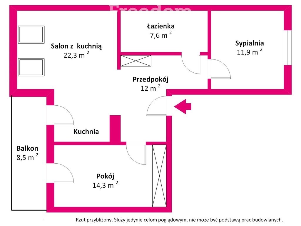 Mieszkanie trzypokojowe na sprzedaż Olsztyn, ks. Roberta Bilitewskiego  68m2 Foto 20