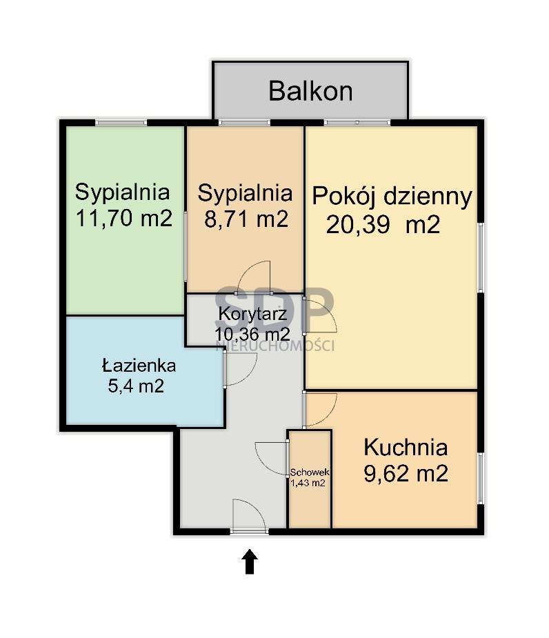 Mieszkanie trzypokojowe na sprzedaż Wrocław, Psie Pole, Psie Pole, Gorlicka  68m2 Foto 3