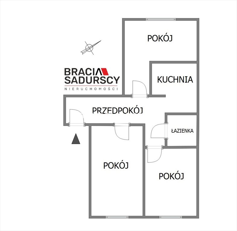 Mieszkanie trzypokojowe na sprzedaż Kraków, Krowodrza, Łobzów, Nowowiejska  53m2 Foto 3