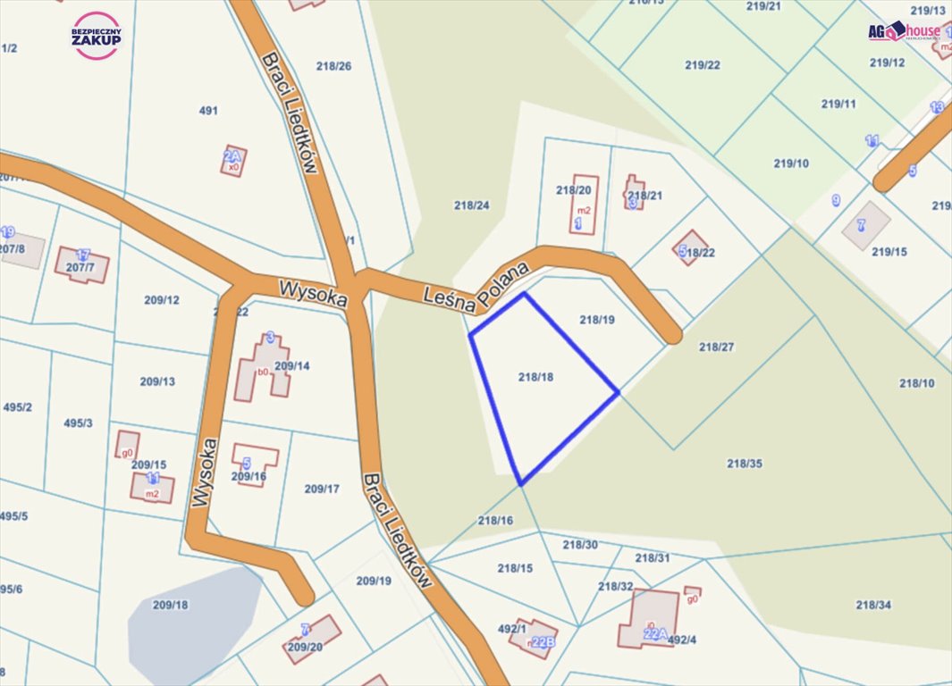 Działka 2009 m² w Koleczkowie – idealna pod dom marzeń Koleczkowo, Leśna Polana  2 009m2 Foto 1