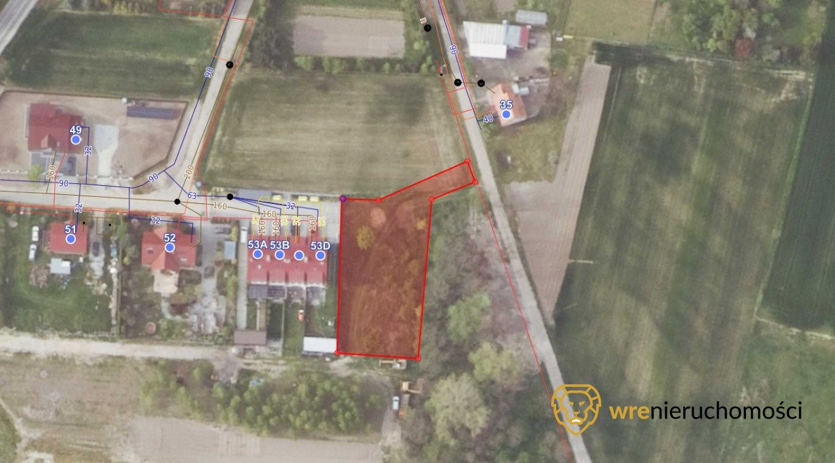 Polecam działkę 1347 m² pod dom lub bliźniak w Chmielowie Chmielów  1 347m2 Foto 1