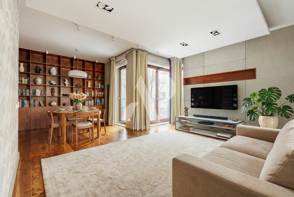 Przestronny apartament 104,8 m² z loggią i garażem w Wilanowie Warszawa, Wilanów, Sarmacka  105m2 Foto 1