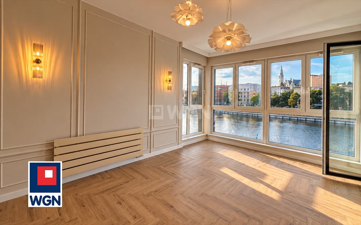 Nowoczesny apartament 40 m² z widokiem na Odrę (z pełnym umeblowaniem) Szczecin, Centrum, Zielonego Mostu  40m2 Foto 1