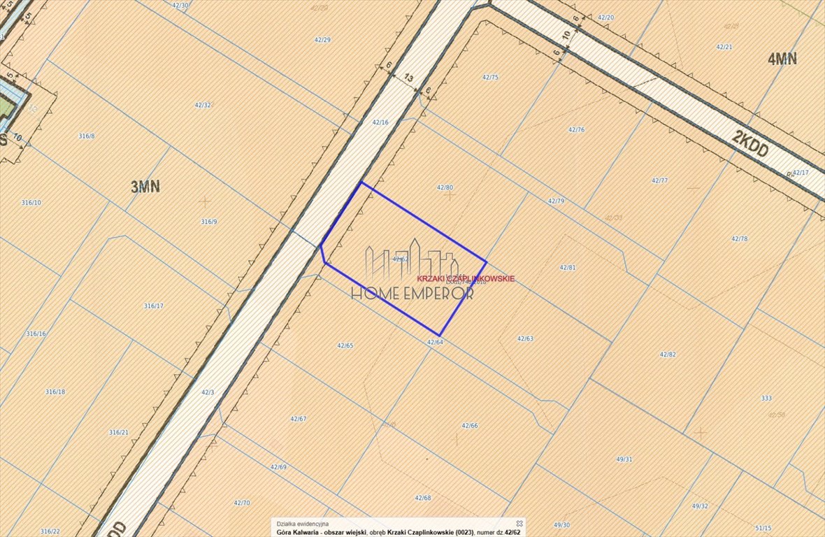 Na sprzedaż działka 2160 m² z pozwoleniem na dom w Krzakach Czaplinkowskich Krzaki Czaplinkowskie, Wrzosowa  2 160m2 Foto 1