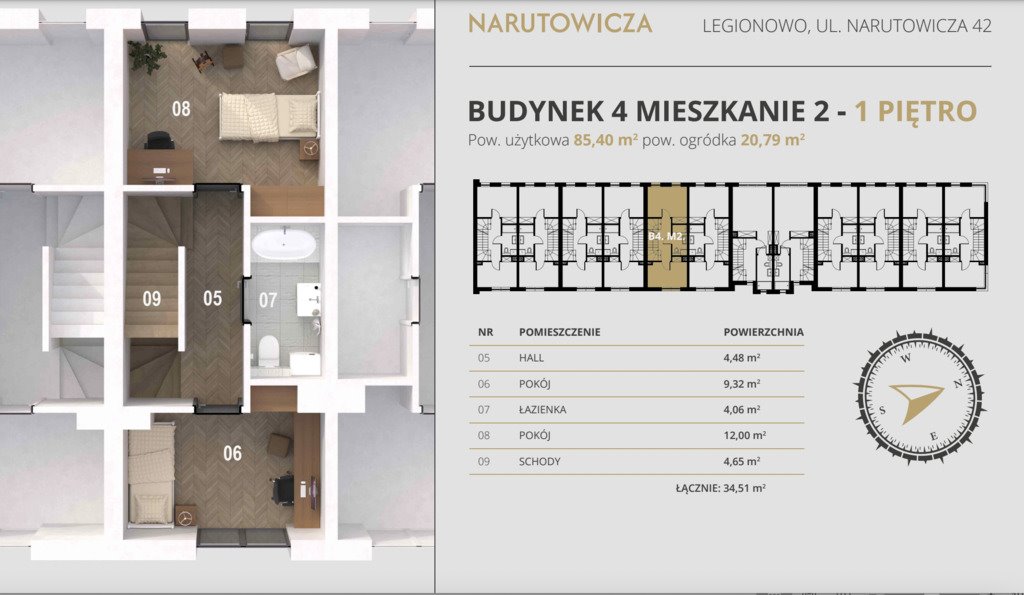 Dom na sprzedaż Legionowo, Gabriela Narutowicza  85m2 Foto 6