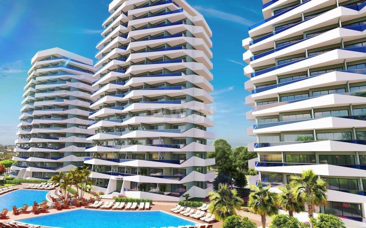 Widok na morze! 47 m² apartament w kompleksie z basenami i SPA Cypr, Yeni Iskele, Yeni Iskele  47m2 Foto 1