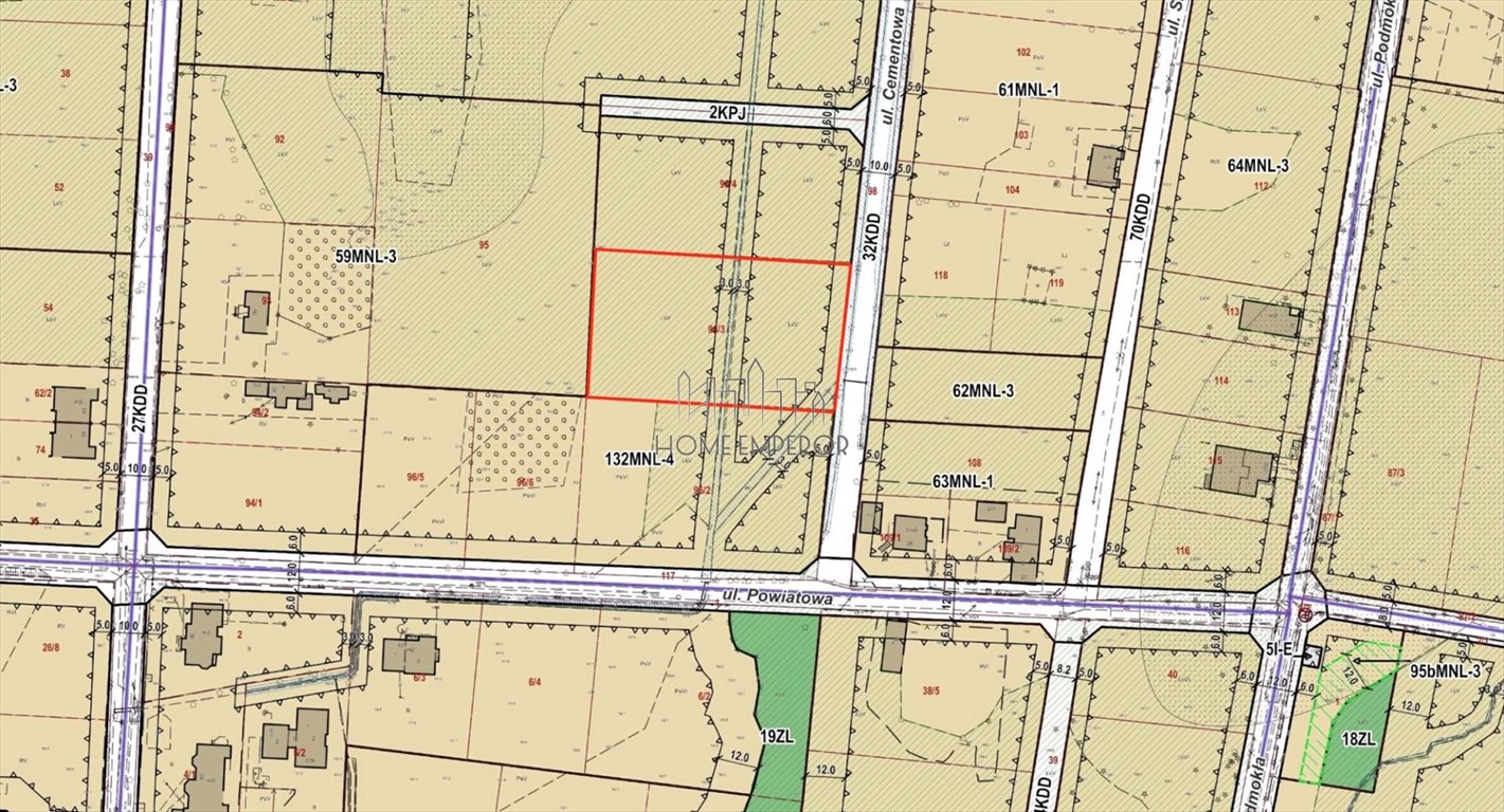 Działka 3 279 m² w Wawerze, media, plan zagospodarowania zapraszam Warszawa, Wawer, Cementowa  3 279m2 Foto 1