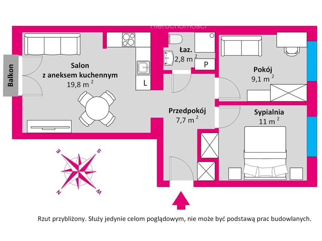 Mieszkanie trzypokojowe na sprzedaż Gdynia, Kamienna Góra, Legionów  52m2 Foto 11