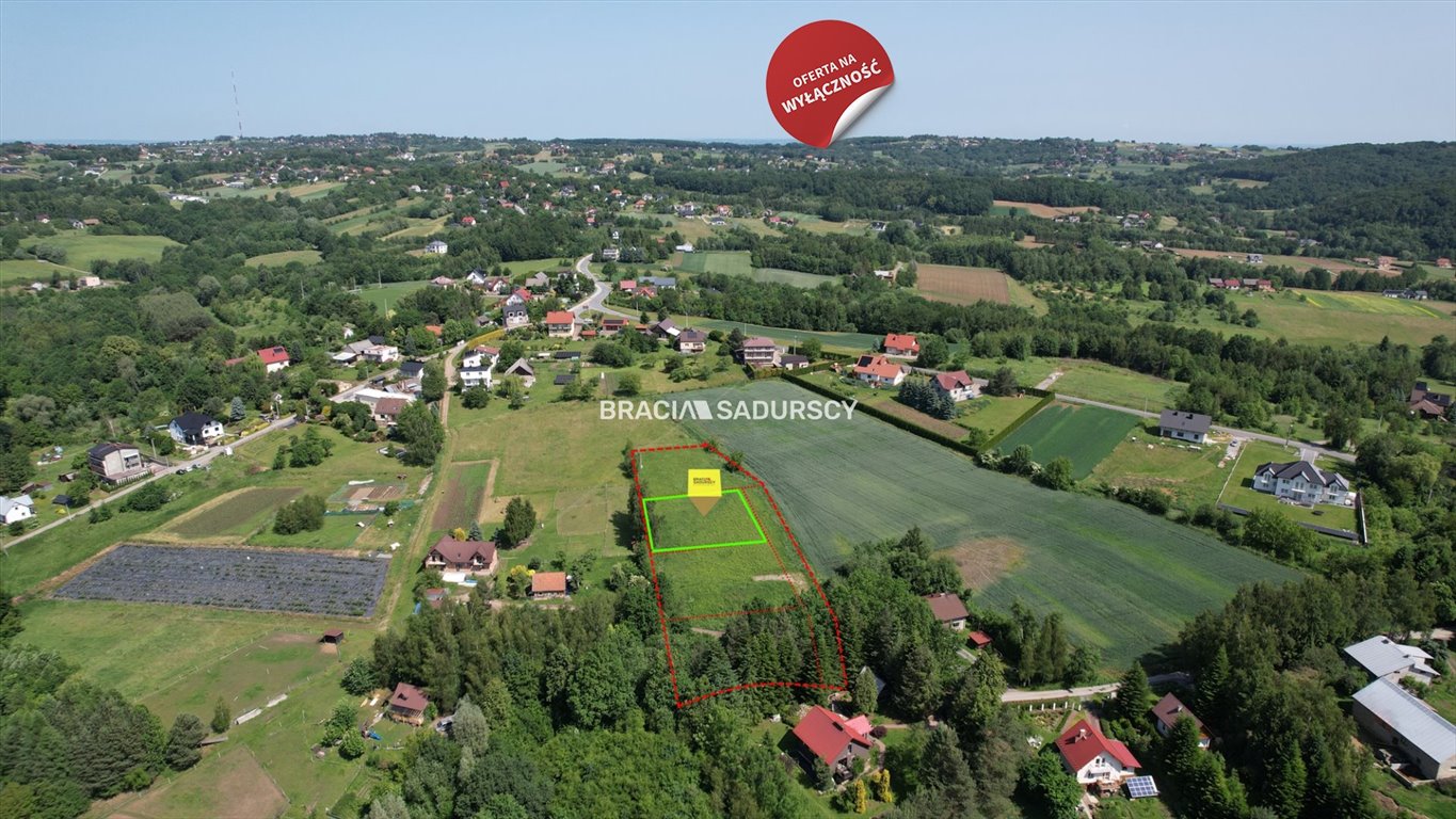Działka budowlana w Grajowie z widokiem, 1145 m², media Grajów  1 145m2 Foto 1