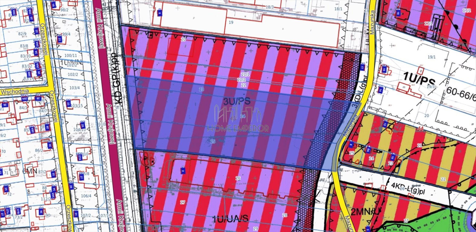 Na sprzedaż działka usługowo-produkcyjna 20 865 m² w Piasecznie: Piaseczno: Mazurska