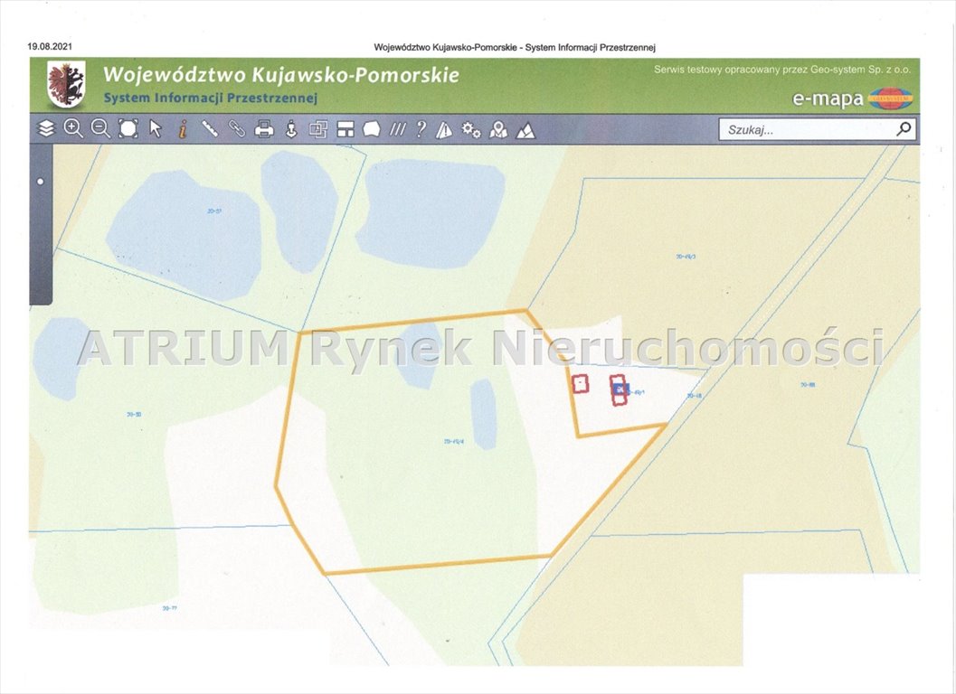 Działka 1,59 ha z lasem i dostępem do jeziora Kamieńczyk Sierakowy  15 900m2 Foto 1