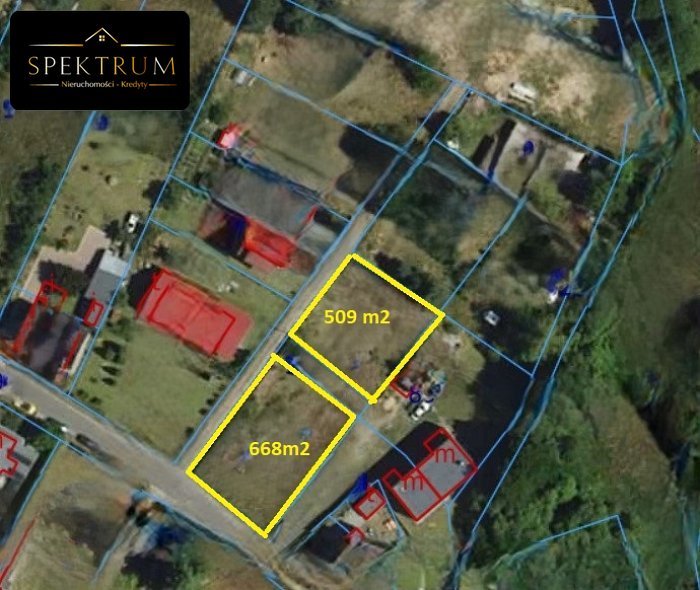 Do sprzedania działka budowlana 668 m² z mediami w Kotach Koty  668m2 Foto 1