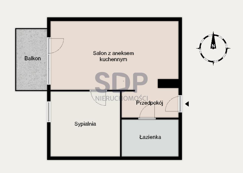 Mieszkanie dwupokojowe na sprzedaż Wrocław, Stare Miasto, Szczepin, Braniborska  40m2 Foto 13