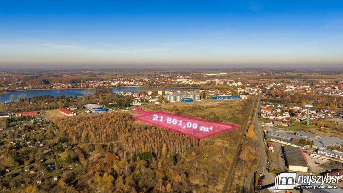 Działka inwestycyjna 2,18 ha pod centra handlowe w Nowogardzie Nowogard  21 801m2 Foto 1