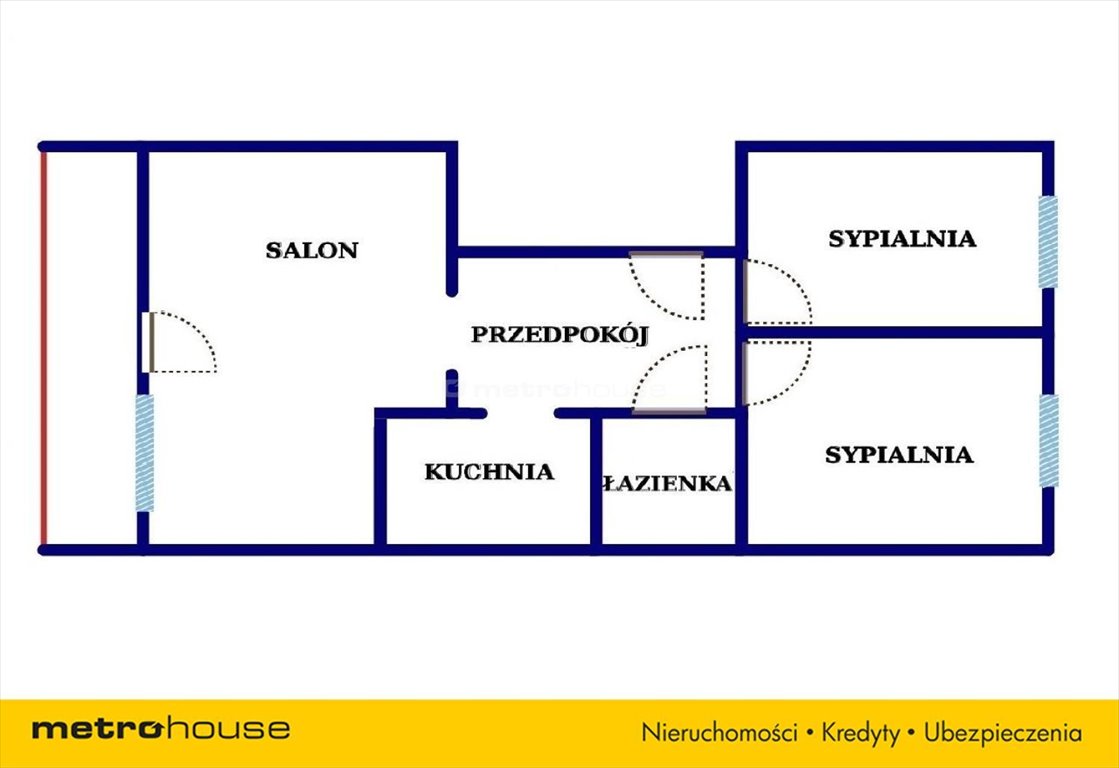 Mieszkanie trzypokojowe na sprzedaż Rybnik, Chwałowicka  56m2 Foto 3