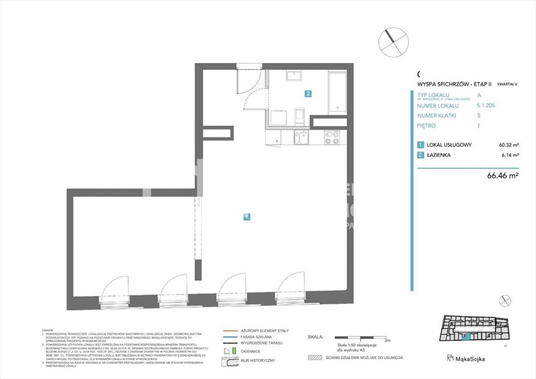 Kawalerka na sprzedaż Gdańsk, Śródmieście, Ciesielska  66m2 Foto 2