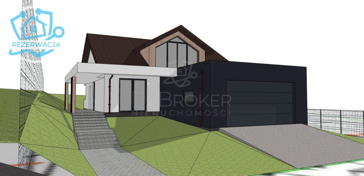 Działka 855 m² z projektem, las, media - zapraszam Niewodnica Kościelna, Lisia  855m2 Foto 1