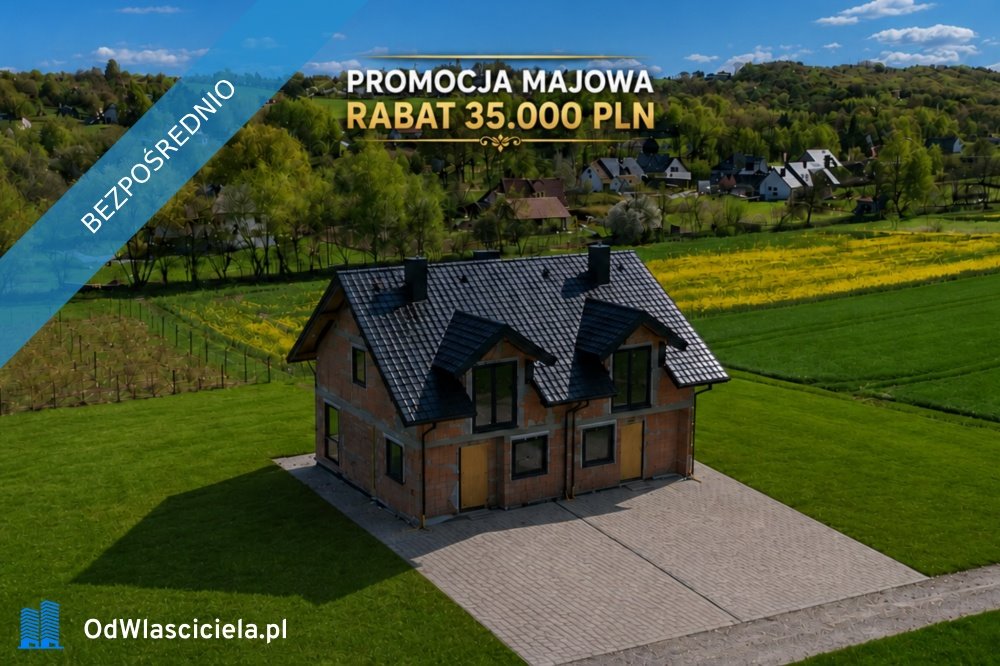 Nowoczesny dom bliźniak 104 m² z dużą działką i świetnym doświetleniem Trąbki  104m2 Foto 1