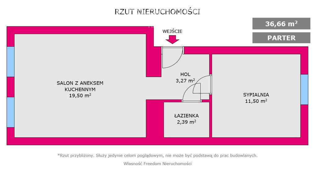 Mieszkanie dwupokojowe na sprzedaż Będzin  37m2 Foto 1