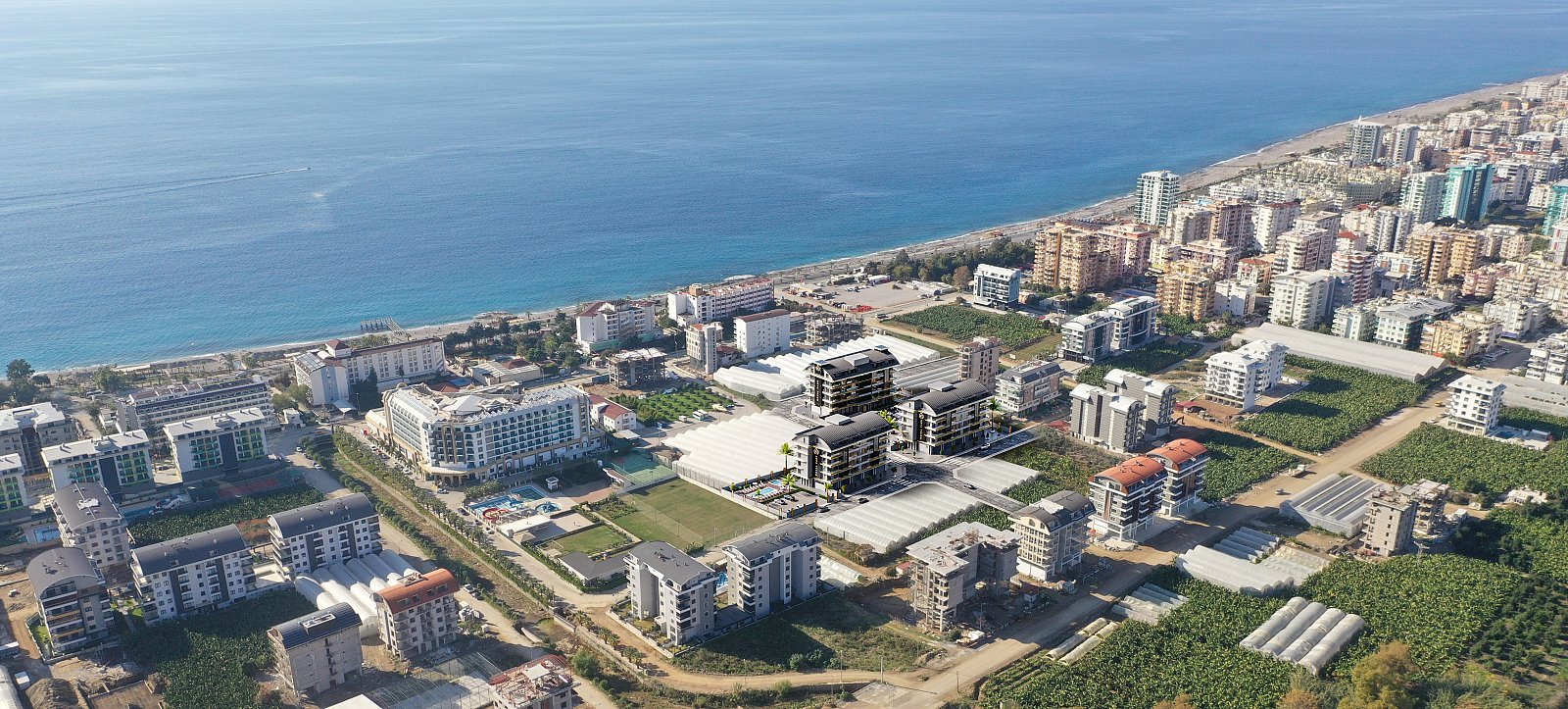 Stylowe 3-pokojowe apartamenty 200 m od plaży w Kargıcak Turcja, Kargıcak, Kargıcak, Alanya, Antalya  176m2 Foto 1