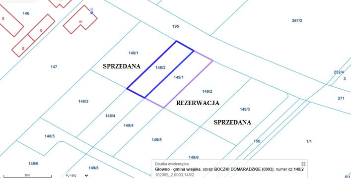 Działka budowlana na sprzedaż Boczki Domaradzkie  1 076m2 Foto 2