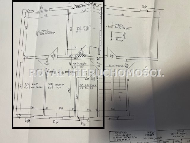 Mieszkanie trzypokojowe na sprzedaż Zabrze, Centrum, Mikulczycka  63m2 Foto 7