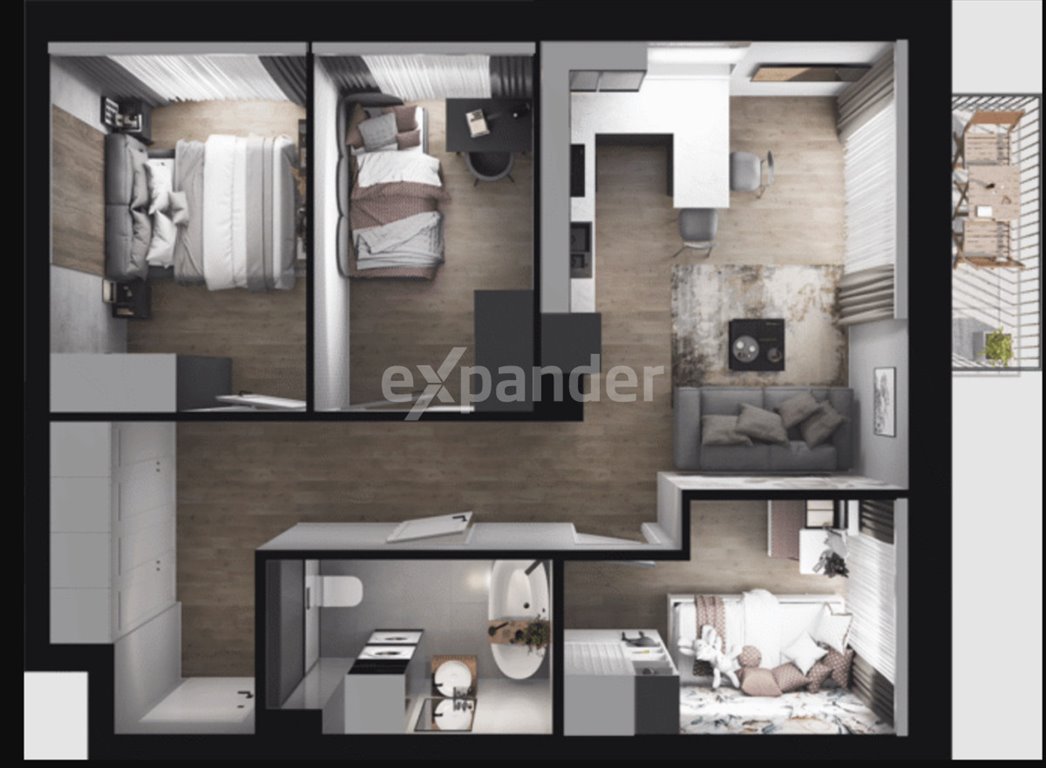 Mieszkanie czteropokojowe  na sprzedaż Gdynia, Chwarzno-Wiczlino, Wiczlińska  54m2 Foto 1