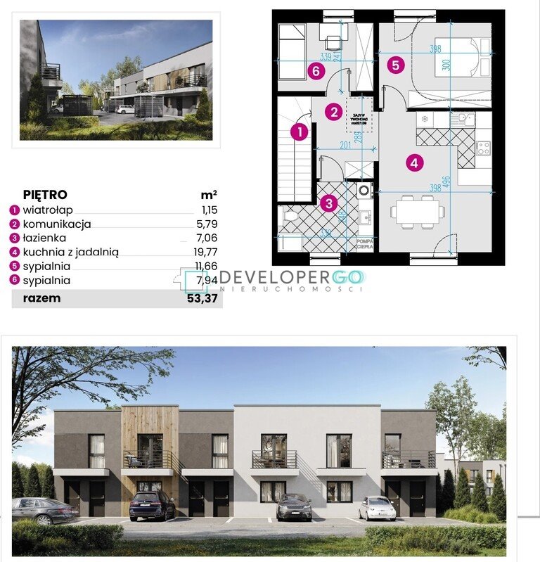 Nowe mieszkanie z ogródkiem 52 m² w Grabówce - polecam! Grabówka, Białostocka  53m2 Foto 1