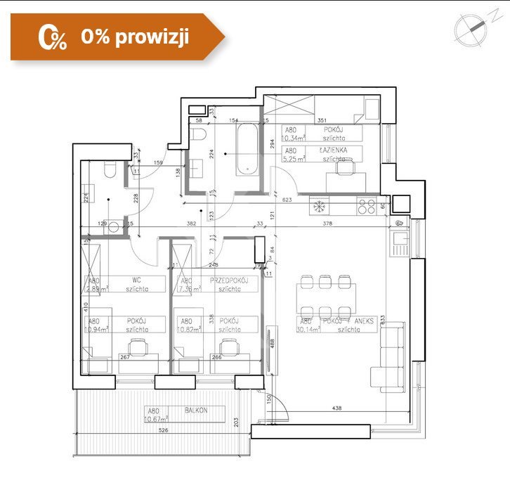 Mieszkanie czteropokojowe  na sprzedaż Bydgoszcz, Bielawy  78m2 Foto 4