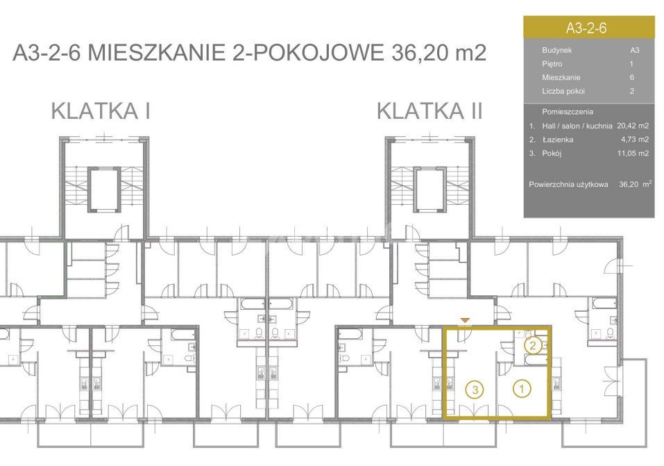 Mieszkanie dwupokojowe na sprzedaż Dulowa  36m2 Foto 2