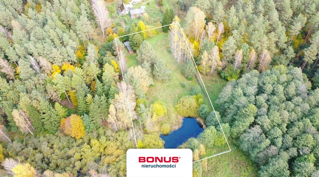 Działka 4769 m² z stawem i WZ pod dom 120 m² w Zielonowie Zielonowo  4 769m2 Foto 1