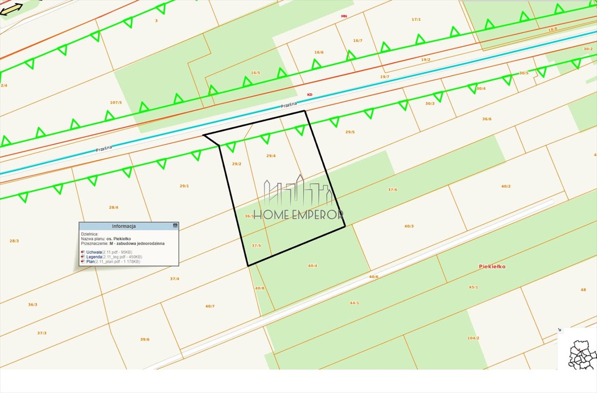 Działka budowlana na sprzedaż Warszawa, Białołęka, Żerań, Przaśna  1 950m2 Foto 1