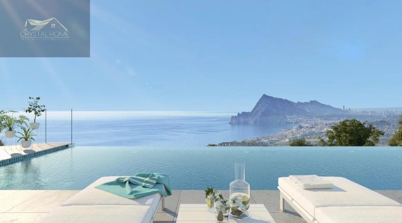Luksusowa willa z widokiem na morze, basen infinity Hiszpania, Altea  458m2 Foto 1