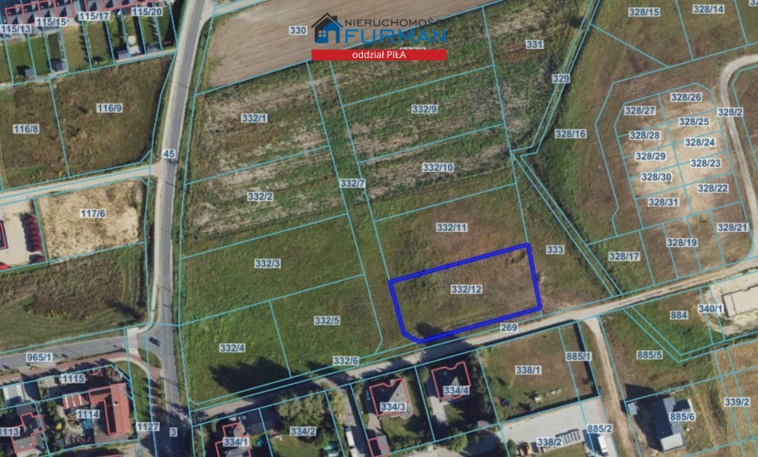 Działka 1772 m² pod dom jednorodzinny, media, asfalt - polecam! Złotów  1 772m2 Foto 1