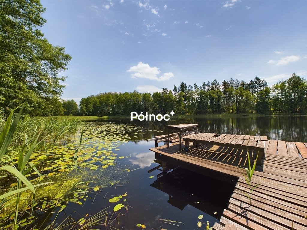 Urokliwy dom na Mazurach z linią jeziora i pomostem Grabowo, Dobroszewo  6 500m2 Foto 1