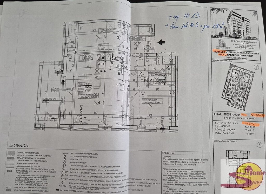 Nowoczesny apartament 59,4 m² z tarasem - centrum Radomia Radom, Dzierzkowska  59m2 Foto 1