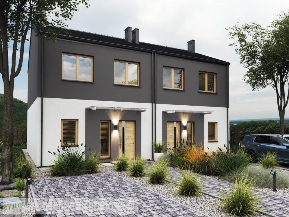 Dom bliźniak w stanie deweloperskim z ogródkiem i parkingiem gratis Zielona Góra  73m2 Foto 1