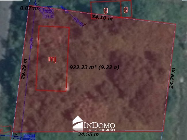 Działka budowlana 900 m2 z mediami, asfalt, spokój Kamienna  900m2 Foto 1