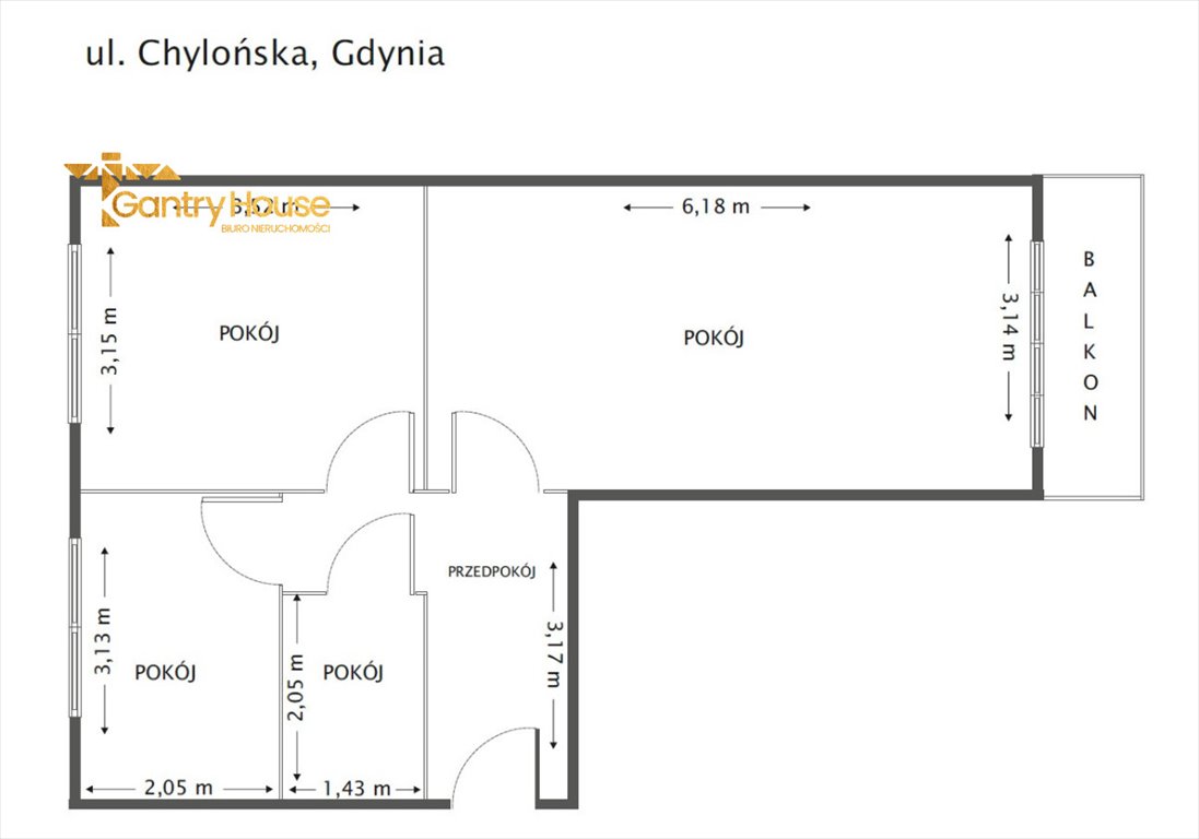 Mieszkanie dwupokojowe na sprzedaż Gdynia, Cisowa, Chylońska  45m2 Foto 12