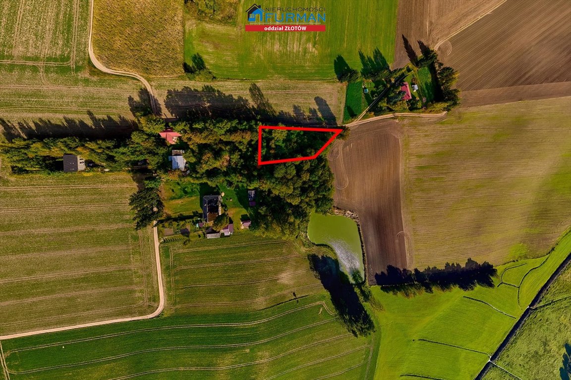 Działka budowlana z zagajnikiem, WZ, blisko Złotowa - polecam! Dzierzążenko  1 792m2 Foto 1