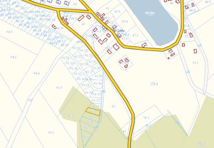 Działka rekreacyjna z widokiem na jezioro w Cierzpiętach Cierzpięty  920m2 Foto 1