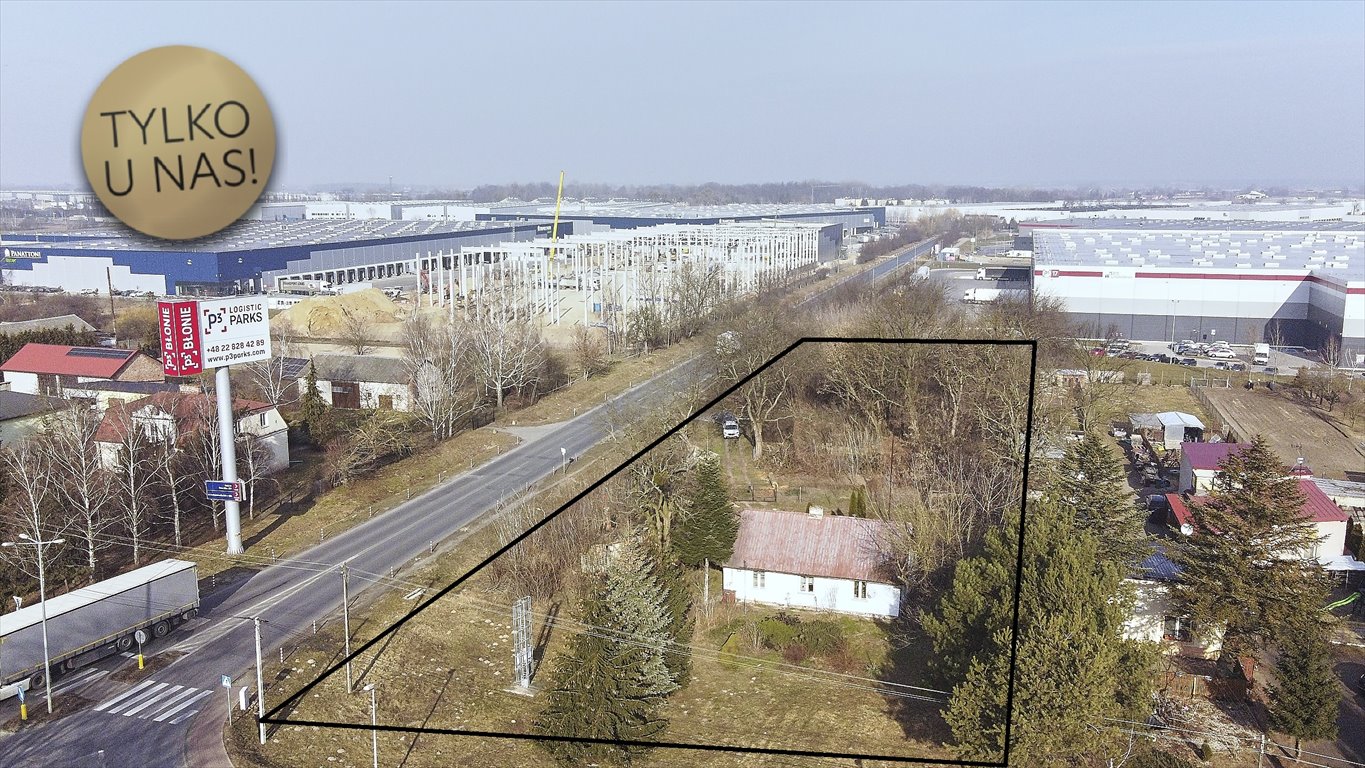 Działka 5331 m² z domem, media, MPZP, blisko Warszawy Błonie wieś, Sochaczewska  5 331m2 Foto 1