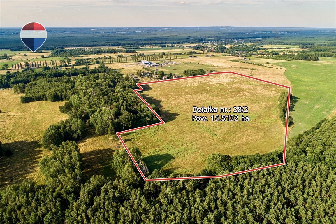 Polecam dużą działkę rolną 15,5 ha z potencjałem inwestycyjnym Klępina  155 132m2 Foto 1