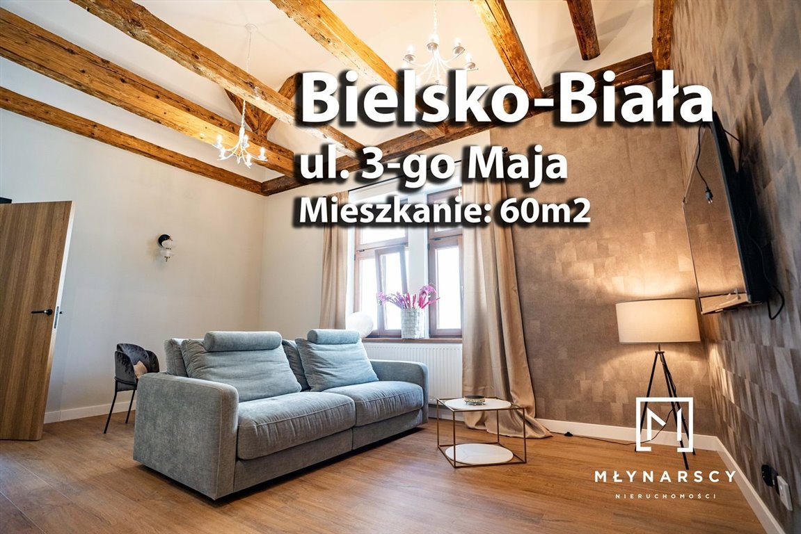 Mieszkanie dwupokojowe na wynajem Bielsko-Biała, Centrum  60m2 Foto 2