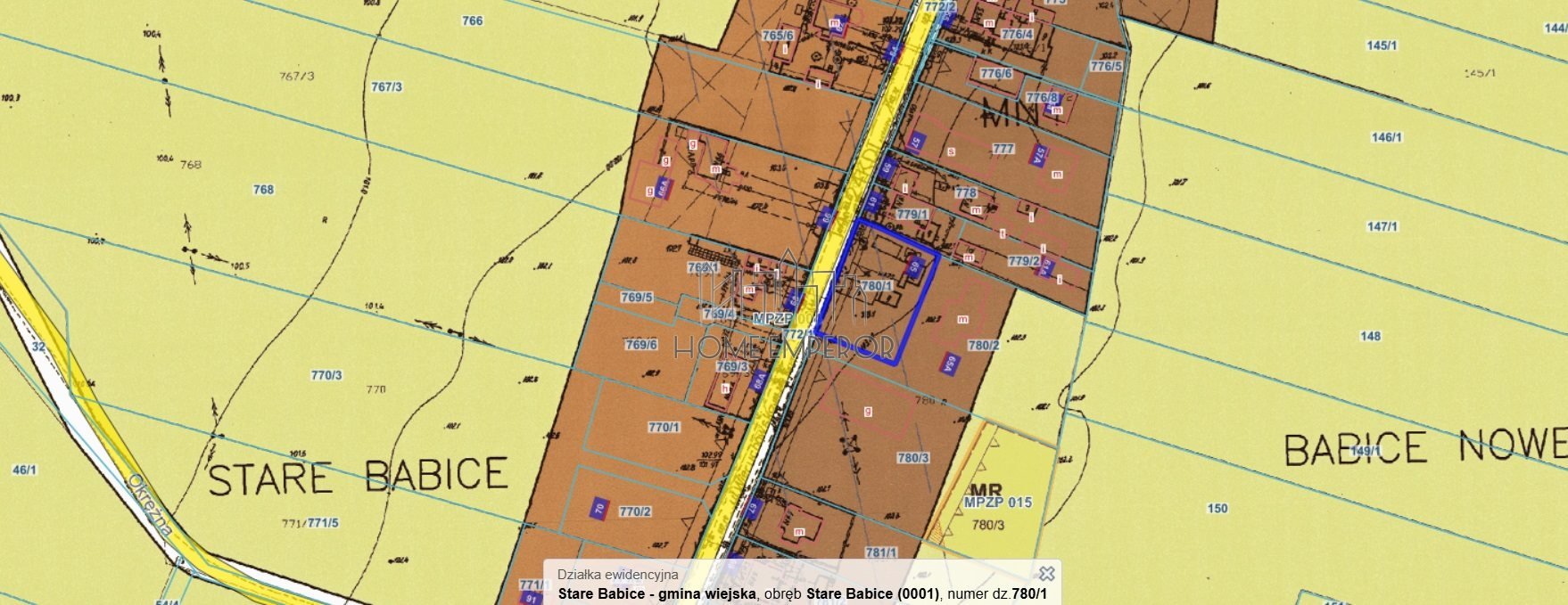 Działka budowlana na sprzedaż Stare Babice, Wieruchowska  1 284m2 Foto 1